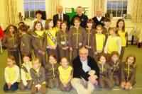 1st Honiton Brownies welcome The Lions