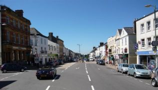 Honiton Town Centre looking West