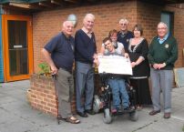 Presentation of Cheque for 500 to Seeability