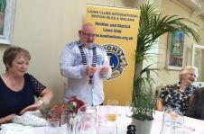 Outgoing speech from Lion Brian to wife's and guests