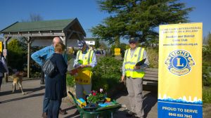 Wheelbarrow raffle ticket sales