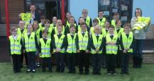Ottery St Mary Primary with their new tabards