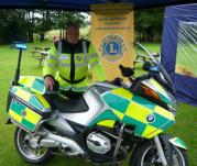 Daniel Lavery from Devon Freewheelers with New BMW bike 