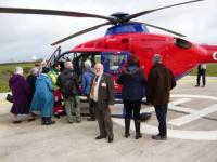 Lion President about to be show air ambulance