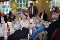 Neil Parish speaking with guests during meal break