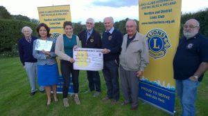 Morgan Davy with her mother and the 250 from Lions