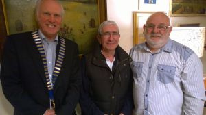 Lion President Steve with NEW Lion John and Membership chairman Brian