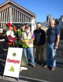 Lioins with Town cryer